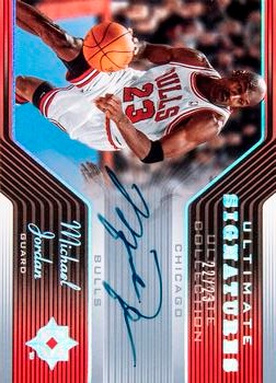 2004-05 Upper Deck Ultimate Collection - Signatures Gold #US-MJ Michael Jordan Front
