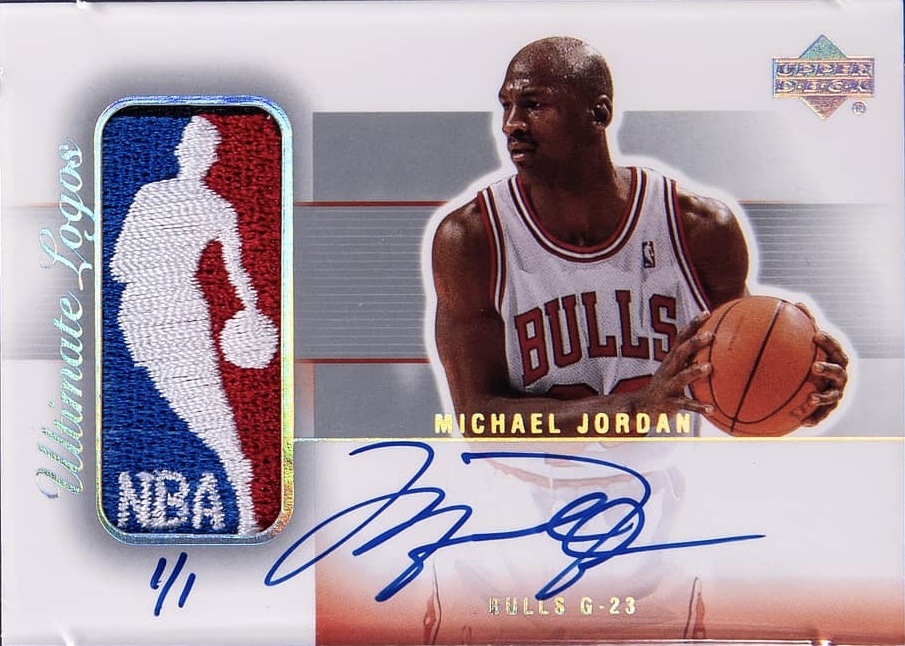 2003-04 Upper Deck Ultimate Collection - Signatures Logos #MJ-L Michael Jordan Front