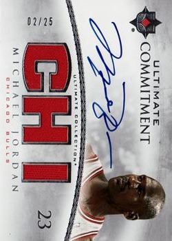 2007-08 Upper Deck Ultimate Collection - Ultimate Commitment #UC-MJ Michael Jordan - MEM: Game-Used Memorabilia Front
